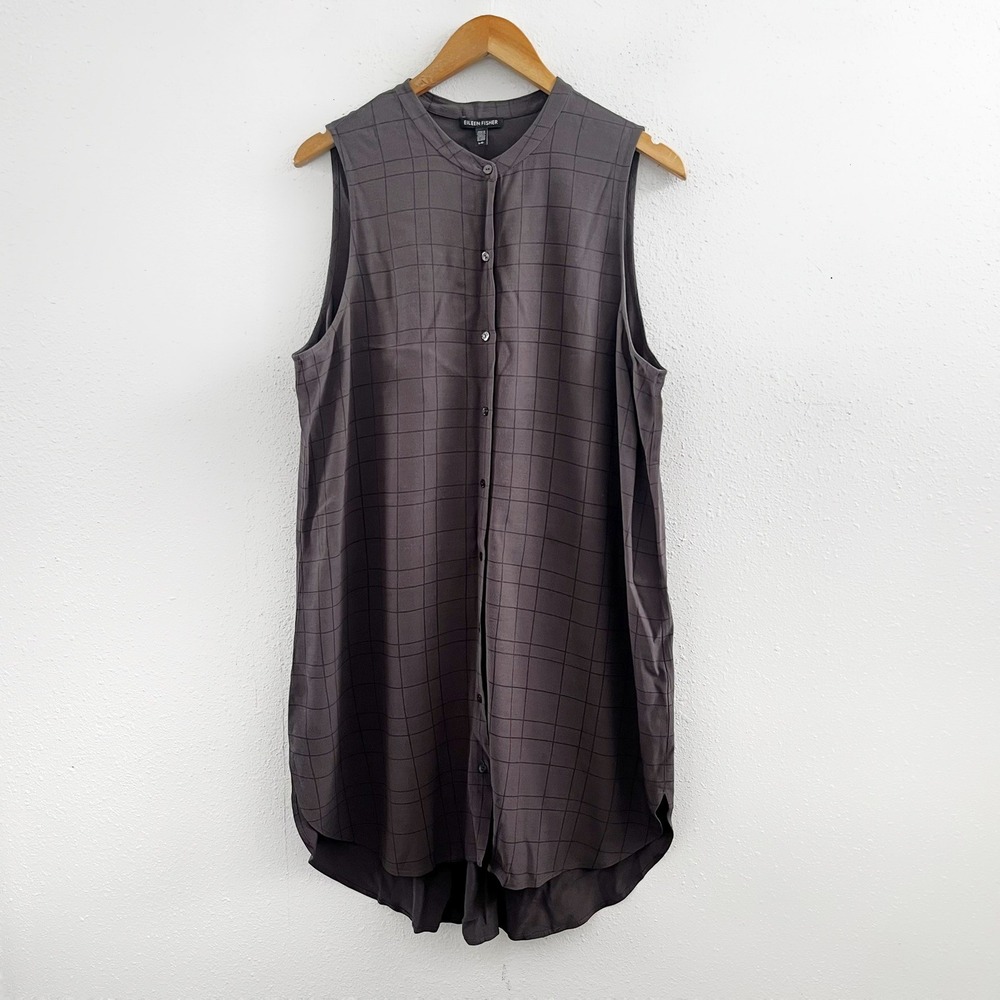 EILEEN FISHER Tencel/ Viscose Sleeveless Tunic/ Dress Size Medium